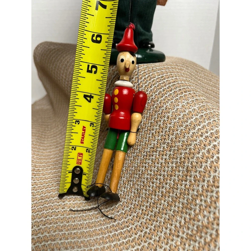 Byers Choice The Carolers 1998 Geppetto with Pinocchio Marionette Puppet Vintage